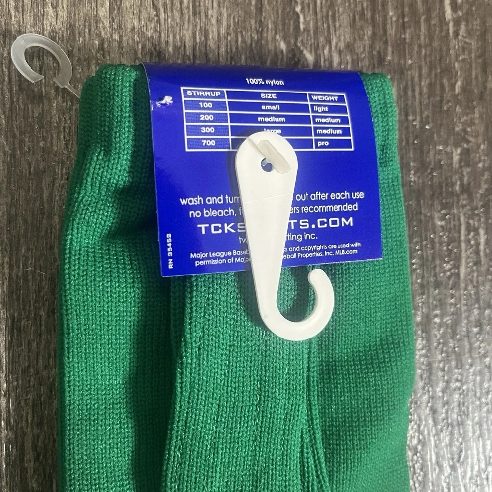 Lot‎ Of 3 TCK Baseball Stirrups Large 700 Pro Green Gold White USA MADE NEW